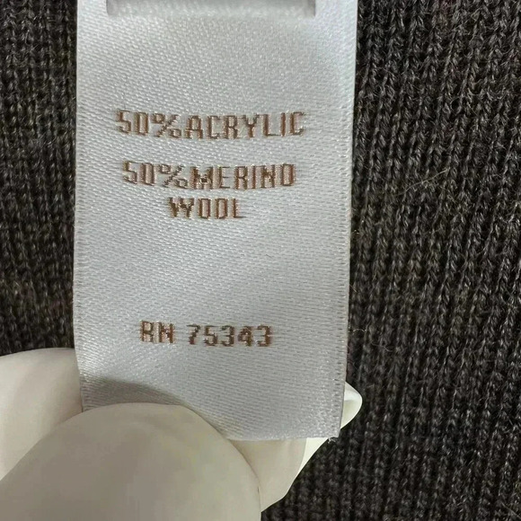 Ellen Tracy Women M Merino Wool Blend Cardigan Dress Toggle Buttons Pockets - Picture 15 of 16